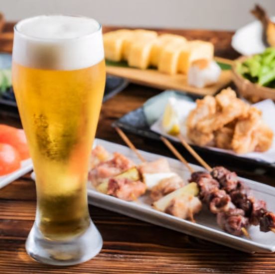 焼鳥と創作居酒屋メニューが大人気☆宴会もＯＫ！深夜24時まで営業しています。