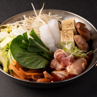 鶏つくね水炊き鍋