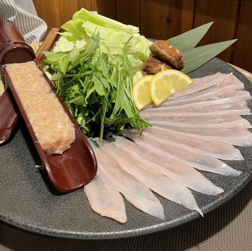 地頭鶏しゃぶしゃぶと自家製つくね