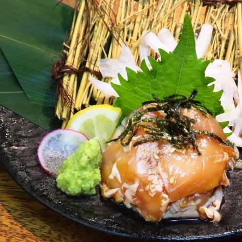 宮崎鶏のりゅうきゅう（ささみ湯引き）