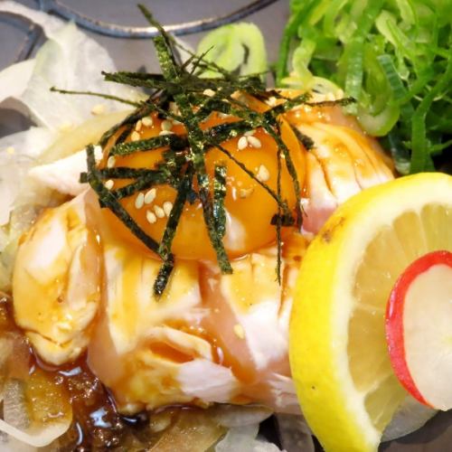 宮崎鶏のユッケ（ささみ湯引き）