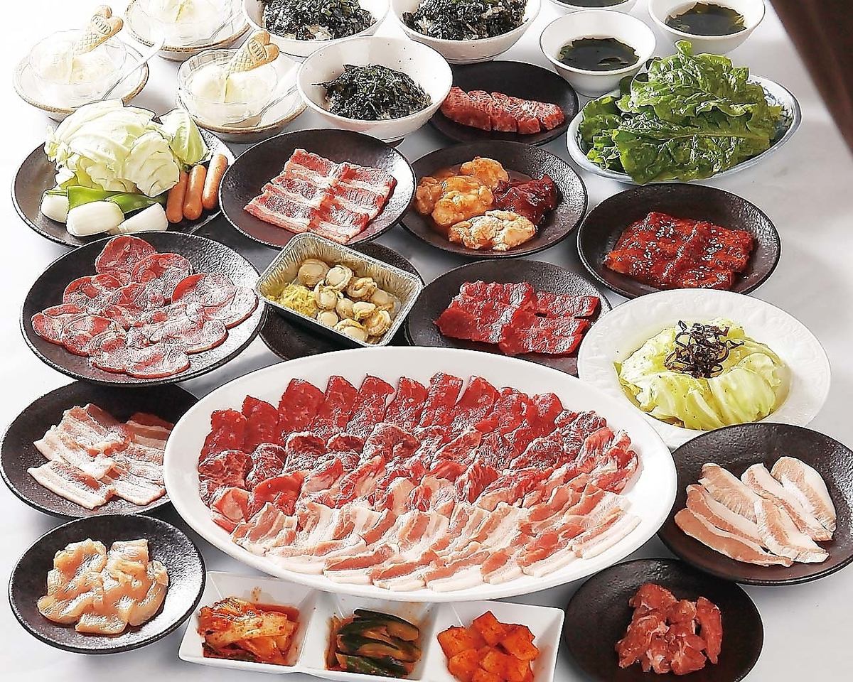 Let's all have a Yakiniku banquet!! Banquet courses such as [Satisfaction Course] available