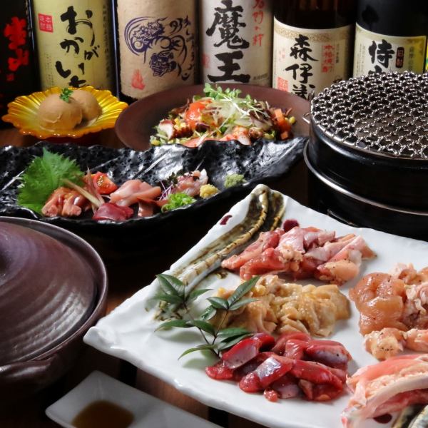 [Banquet ◎] ■ Sashimori & pottery course 3,400 yen (tax included) ■ Sashimori & chicken hotpot course 4,500 yen (tax included) ~