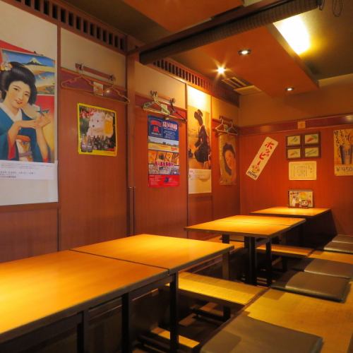 [Zashiki座位/挖掘Tatatsu座位]我們還有寬敞的座位，最多可容納14人。派對和其他場合的理想選擇！