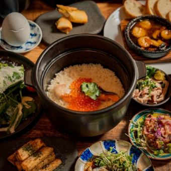 《2月,3月》【浪漫~ROMAN~】宴会人気No.1◆自慢の選べる土鍋◎全9品 2時間飲み放題　5000円