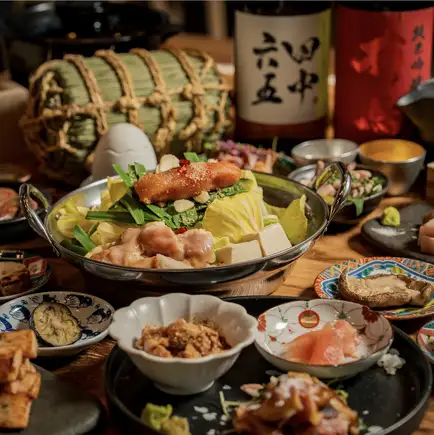 《12月~2月》【博多宴~UTAGE~】宴会人気No.1♪鮮魚×地鶏×もつ鍋 全10品★2時間飲み放題 6000円