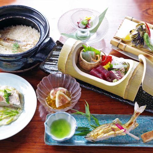 5 types of courses with sea bream rice!