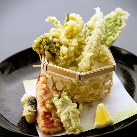 Spring vegetable tempura