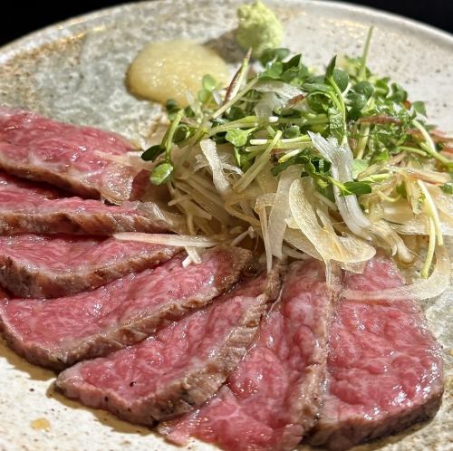 《国産和牛》和牛のたたき わさびポン酢