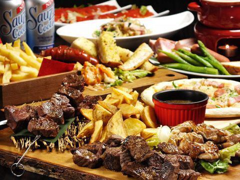 【ホットペッパー限定コース】2.5H食べ飲み☆全200種以上! 3,700円→3,000円