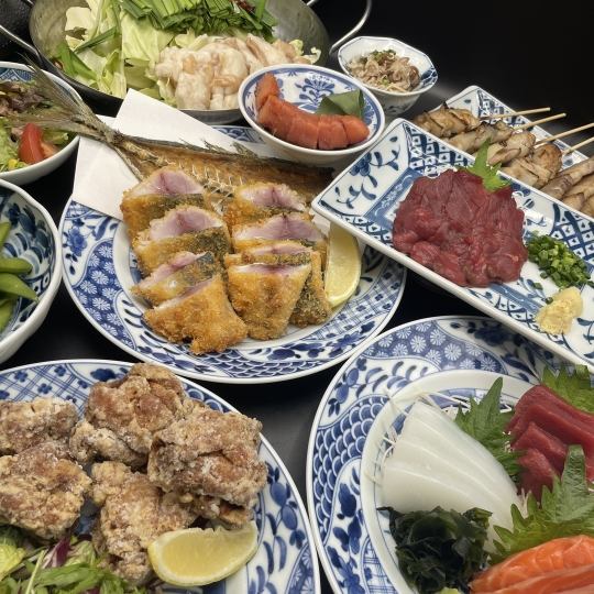 Limited to April to June! [No hotpot! Luxurious sashimi course☆] 11 dishes with 2 hours of all-you-can-drink included 6,500 yen ⇒ 6,000 yen
