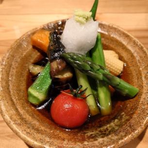 夏野菜の冷やし鉢