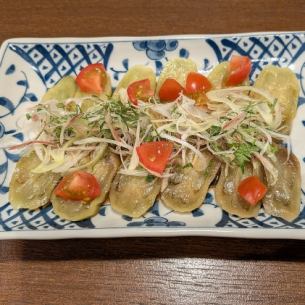 茄子の和風カルパッチョ