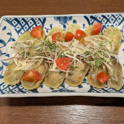 茄子の和風カルパッチョ