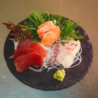 Assortment of 3 Kinds of Sashimi