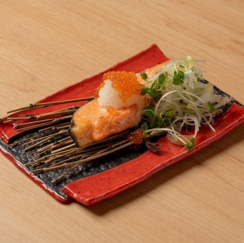 大エビ原始焼/厚切り銀鮭粕漬/いか丸原始焼き