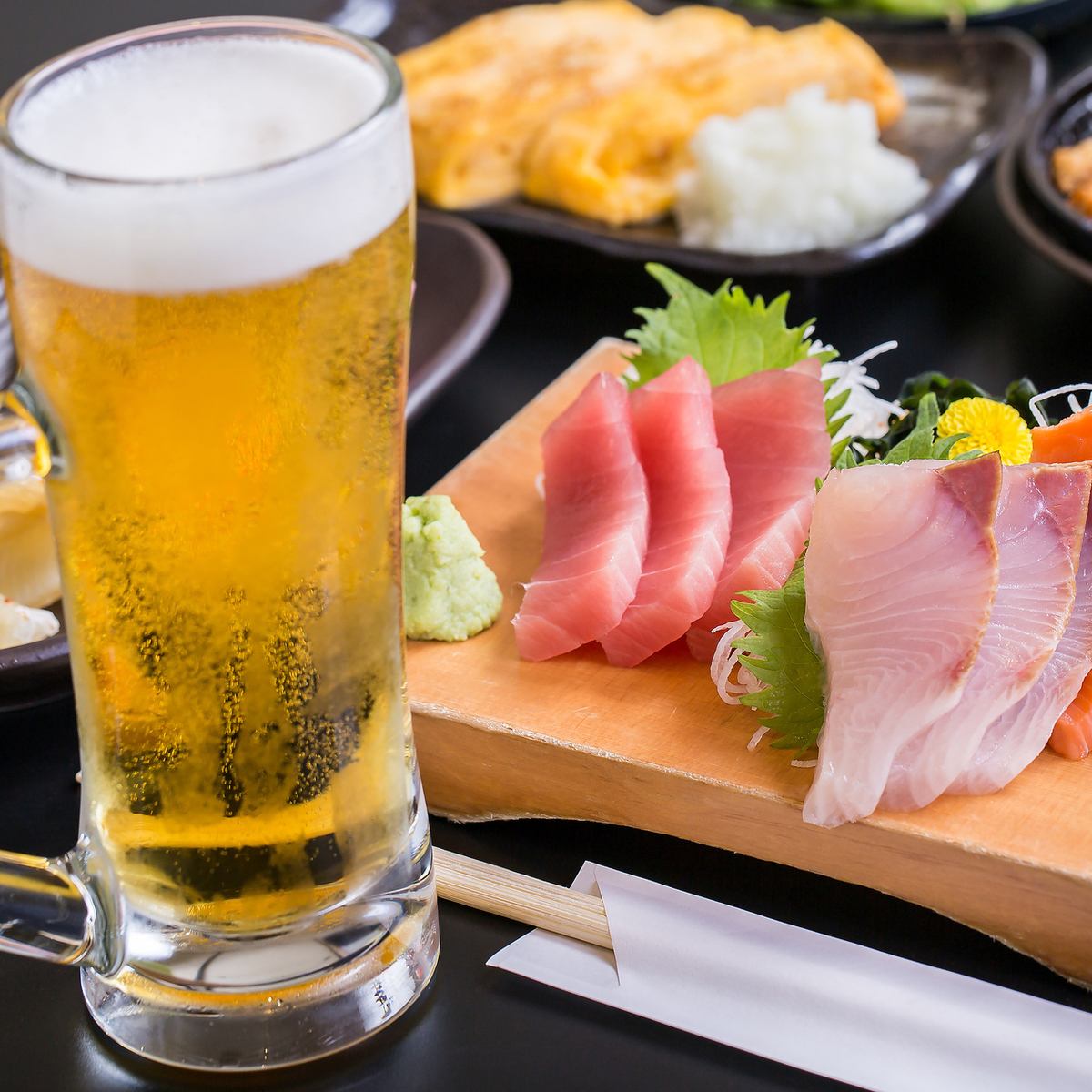 Meals are served individually! 2 hours all-you-can-drink plan is 1,500 yen (tax included)