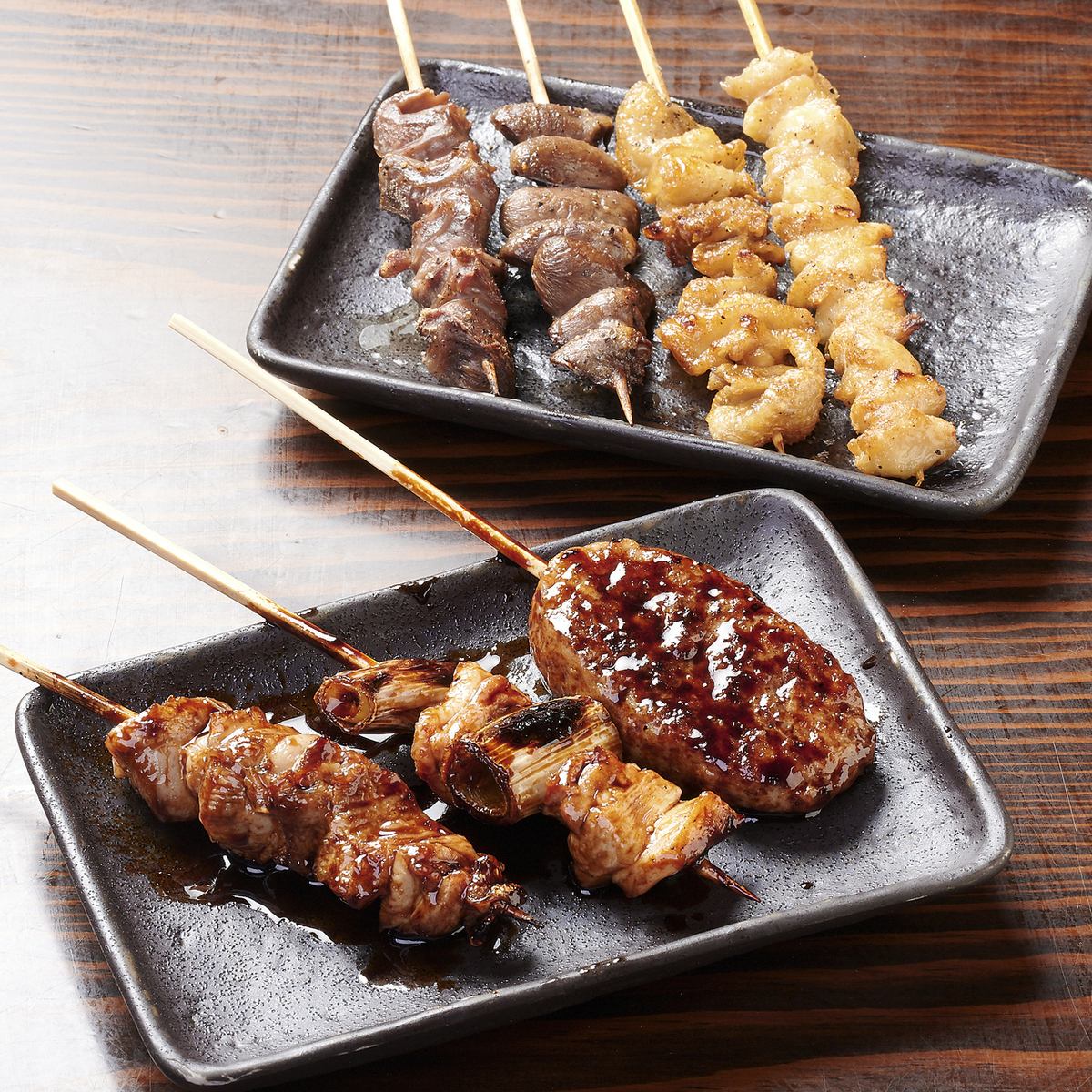 [Exquisite!] The skewers made with fresh and high-quality chicken are excellent!