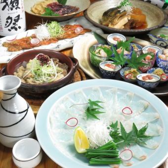 12月12日月～木曜日忘年会♪カボス平目・鶏天・冠地鶏炙り焼きなど☆飲み放題付き☆定番コース