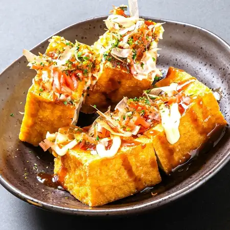 厚揚げのたこ焼き風
