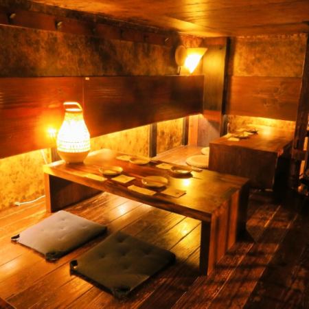 After all, the tatami room surrounds the dining table! There is some nostalgia, and here are the seats where you can enjoy your meal!