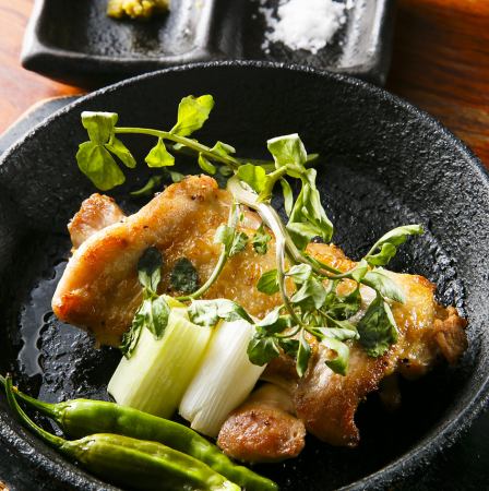 地鶏もも肉のグリル