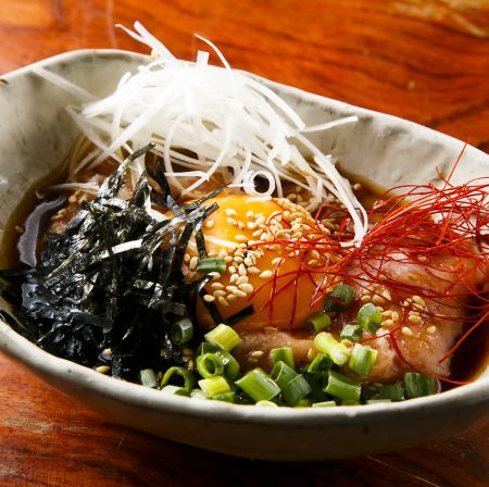 ネギトロのユッケ風