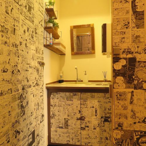 お手洗いにもこだわり◎店長の手作りです！笑