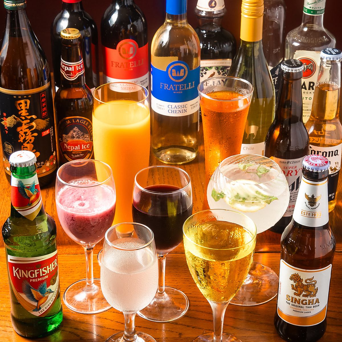 1500日元，2小時暢飲！