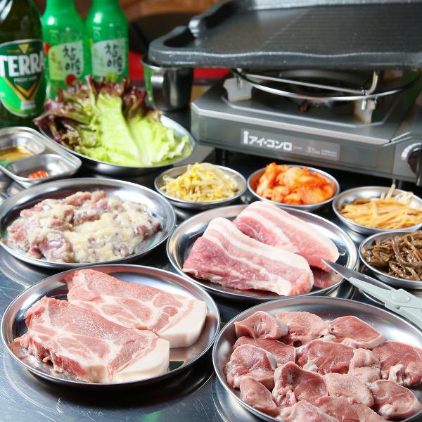 【本場韓国の味を楽しめるスペシャルコースが大人気】全て国産のお肉を使用！コスパ抜群≪全15種食べ放題≫