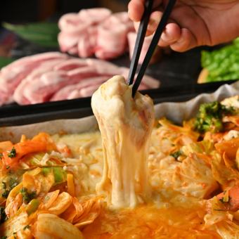 【2時間飲み放題】チーズタッカルビ食べ放題+バイキング全16品食べ放題【3800円税抜】