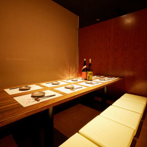 All seats are completely private and the sunken kotatsu private rooms allow you to relax...♪