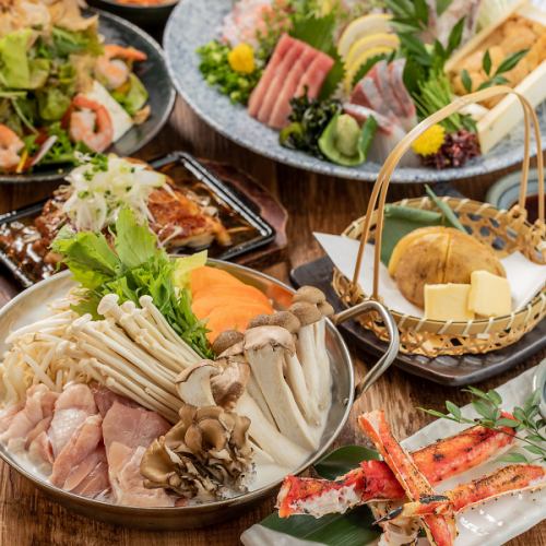 【雅コース】おすすめ◎メインは栄養たっぷり!みぞれ鍋♪2.5時間飲み放題付き8品3500円