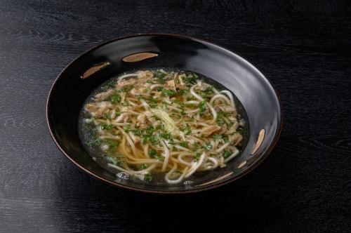 Greasy udon noodles