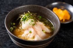 Sea bream chazuke with udon broth