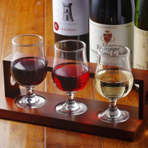 [Wine Day] Tasting of 3 World Wines + Assorted 5-Side Dinner Plate | ¥2,280 → ¥2,580 with coupon