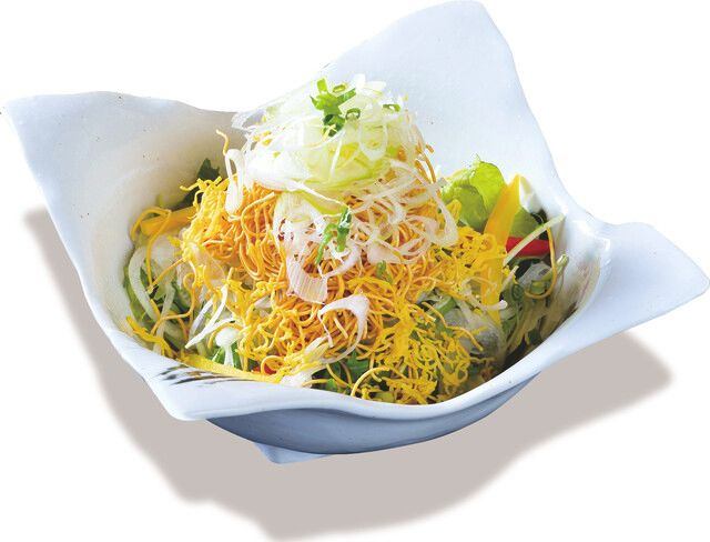 나가사키 접시 우동 샐러드