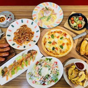 [Soriso Course] 120 minutes of all-you-can-drink included ★ A hearty 9-course meal including 2 pasta dishes, 5,500 yen (tax included)