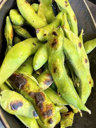 烤毛豆