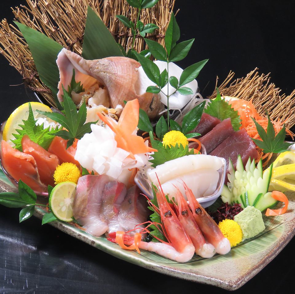 新鮮な魚介、こだわりの串物を地酒と一緒にお楽しみ下さい