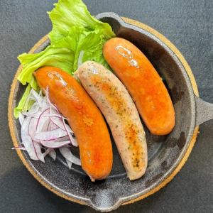 Assortment of 3 kinds of sausage