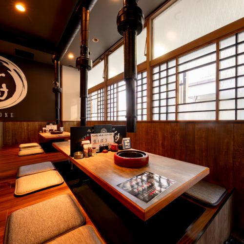 ゆったり掘りごたつも完備