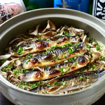 ◇120分飲み放題付◇秋刀魚ときのこの土鍋飯など全7品 秋の味覚コース　5000円