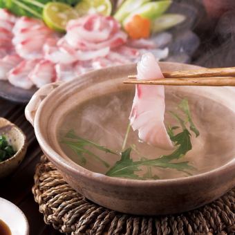 <3月～5月>◇120分飲み放題付◇桜鯛とはまぐりのしゃぶしゃぶコース8000円（税込）