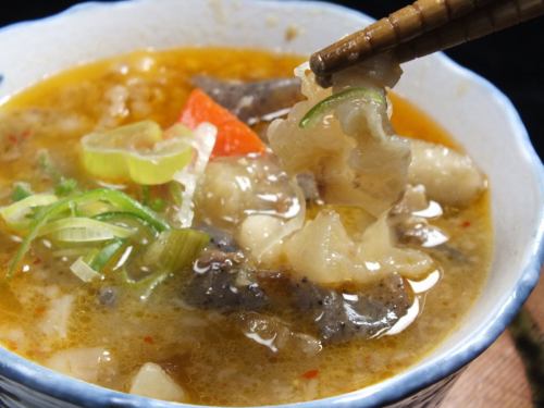 Beef tendon stewed in miso