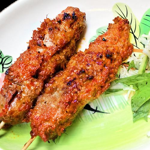 サテバリ［Bali Style Grilled chicken skewers with Spicy Sauce］