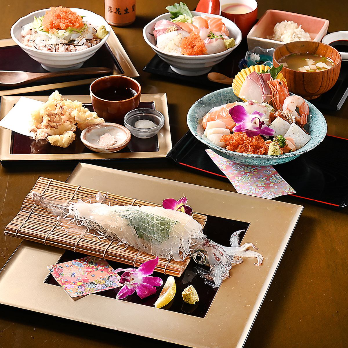 イカの姿造りを味わうなら当店で♪