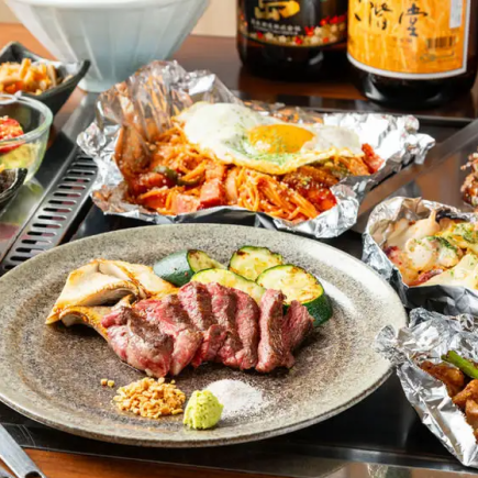 「120分飲み放題付」お肉も海鮮も◎肉＆海鮮！よくばりコース7,000円