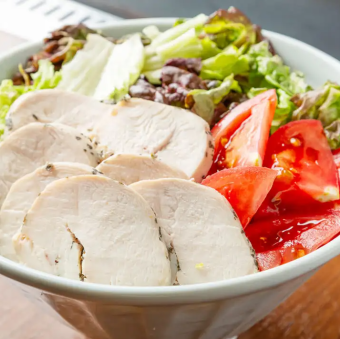 Homemade chicken ham salad