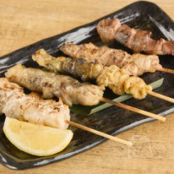 Assorted yakitori (grilled chicken) (5 kinds)